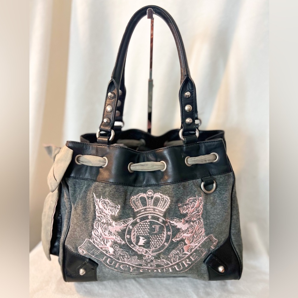 Juicy Couture Handbag Used Great Condition Gray and Pink